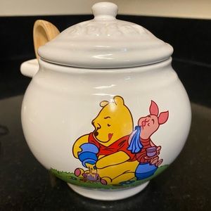 Winnie the Pooh Sugar Bowl with Wooden Spoon by Houston Harvest | Disney